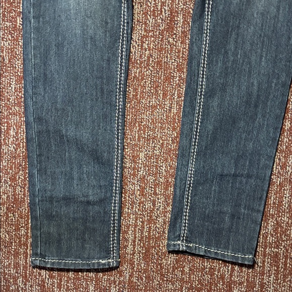 Dereon vintage dark wash jeans mid rise y2k style denim women’s 7/8 - Picture 6 of 15